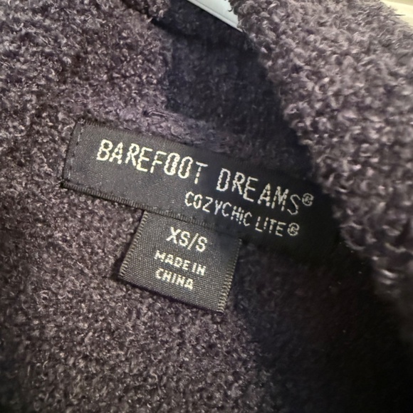 Barefoot Dreams CozyChic Lite Navy Women's Fleece Jacket (XS-S) Good Condition - Picture 4 of 4
